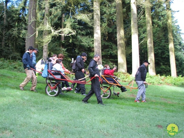 randonnée sportive avec joëlettes, Tervuren, 2012